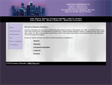 Tablet Screenshot of downtownorthopedics.com